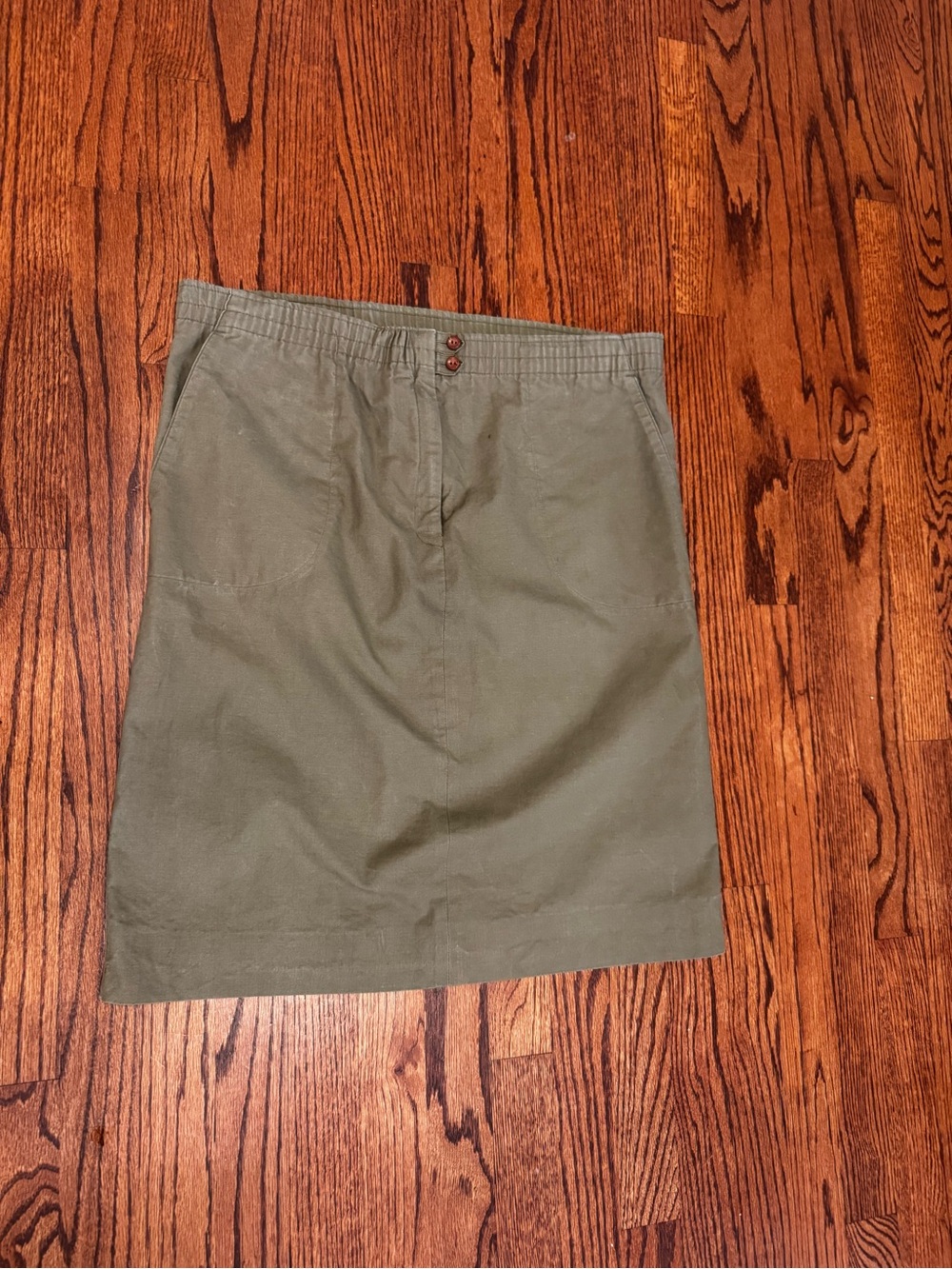 Vintage Izod Lacoste Olive Green Casual Skirt